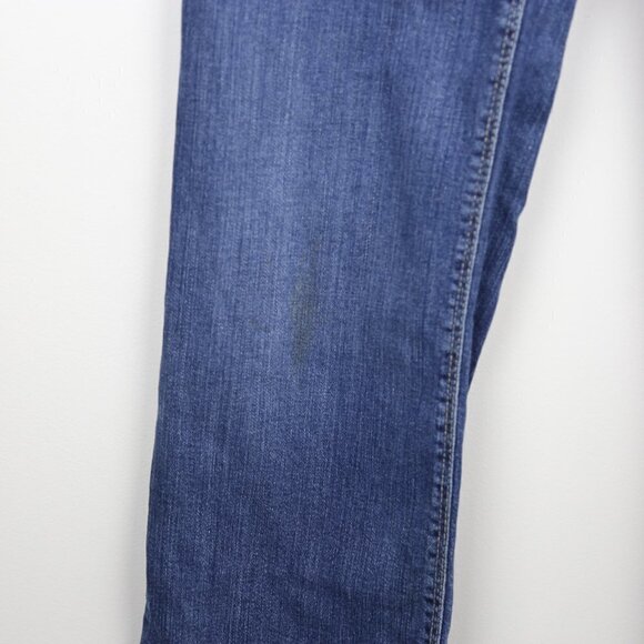 Weekend Maxmara Stretch Medium Wash Low Rise Boot Cut Denim Jeans - Picture 3 of 7